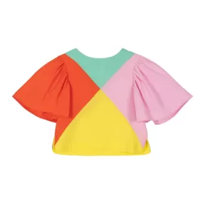 Colourblock Viscose Blouse